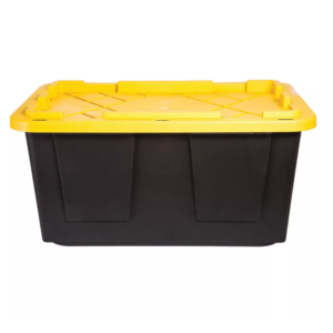 Durabilt 27 Gal. Black/Yellow Tote